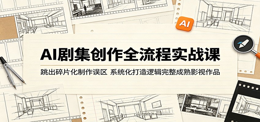 AI剧集创作全流程实战课:跳出碎片化制作误区,系统化打造逻辑完整成熟影视作品-MFXUI中国站