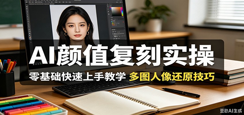 AI颜值复刻实操，零基础快速上手教学，多图人像还原技巧-MFXUI中国站