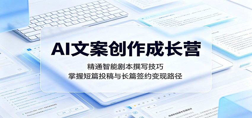 AI文案创作成长营:精通智能剧本撰写技巧,掌握短篇投稿与长篇签约变现路径-MFXUI中国站