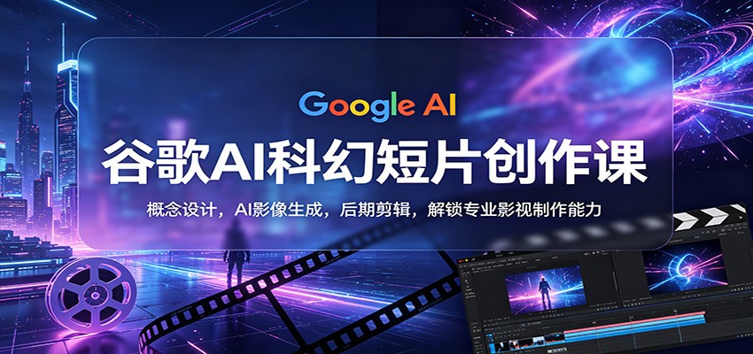谷歌AI科幻短片创作课:概念设计,AI影像生成,后期剪辑,解锁专业影视制作能力-MFXUI中国站
