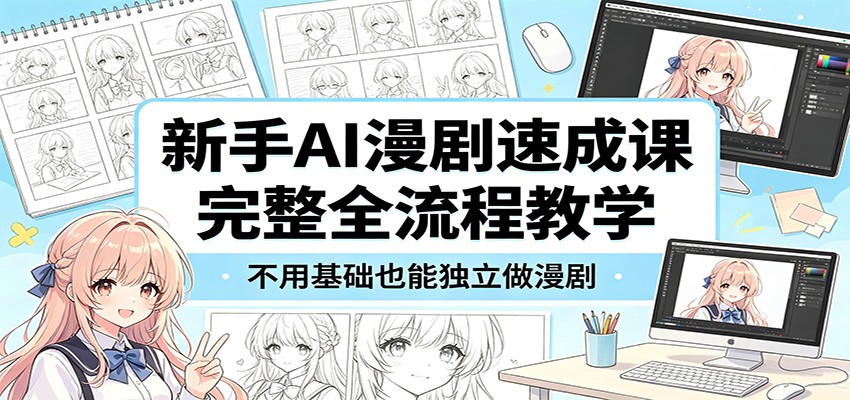 新手AI漫剧速成课：完整全流程教学，不用基础也能独立做漫剧-MFXUI中国站