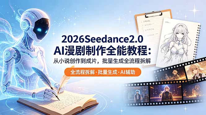 2026Seedance2.0 AI制作全能教程:从小说创作到成片,批量生成全流程拆解-MFXUI中国站
