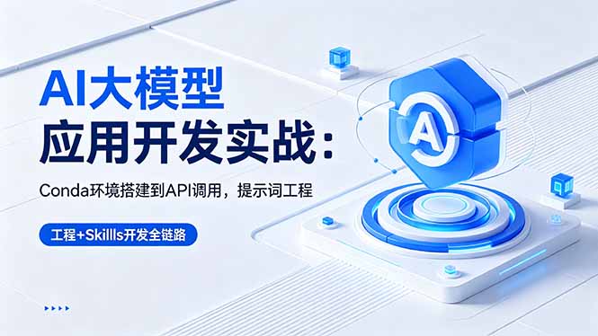 AI 大模型应用开发实战:Conda环境搭建到API调用,提示词工程+Skills开发全链路-MFXUI中国站