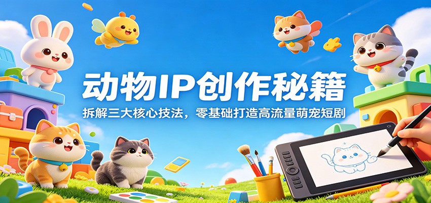动物IP创作秘籍:拆解三大核心技法,零基础打造高流量萌宠短剧-MFXUI中国站