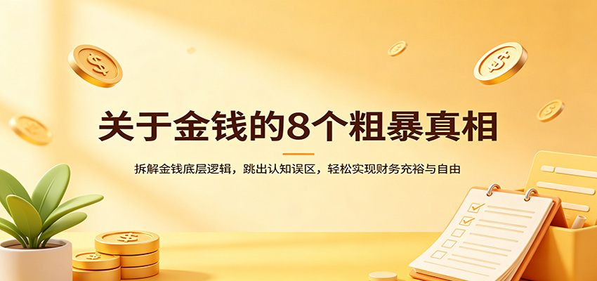 关于金钱的8个粗暴真相:拆解金钱底层逻辑,跳出认知误区,轻松实现财务充裕与自由-MFXUI中国站