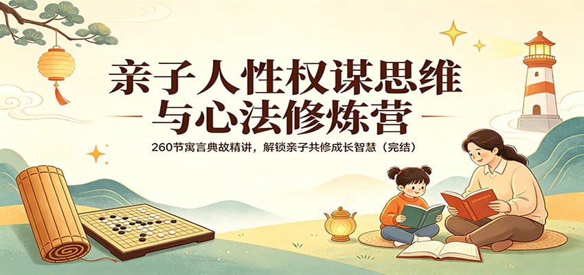 亲子人性权谋思维与心法修炼营：260节寓言典故精讲，解锁亲子共修成长智慧(完结)-MFXUI中国站