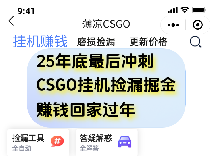 用CSGO游戏挂机捡漏掘金赚钱掘金，一部手机轻松日入500+-MFXUI中国站