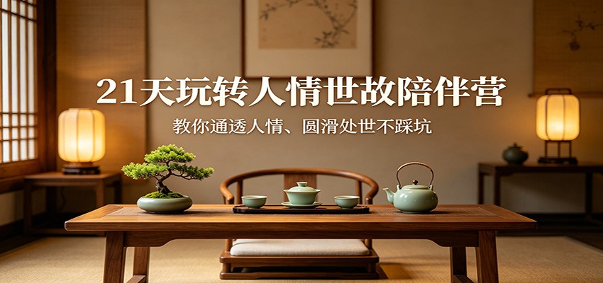 21天玩转人情世故陪伴营：教你通透人情、圆滑处世不踩坑-MFXUI中国站