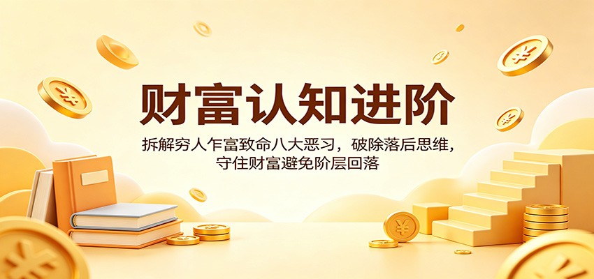 财富认知进阶：拆解穷人乍富致命八大恶习，破除落后思维，守住财富避免阶层回落-MFXUI中国站