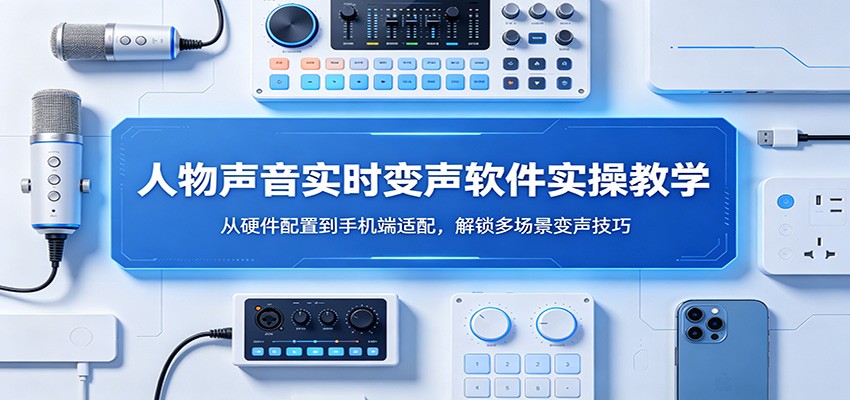 人物声音实时变声软件实操教学:从硬件配置到手机端适配,解锁多场景变声技巧-MFXUI中国站