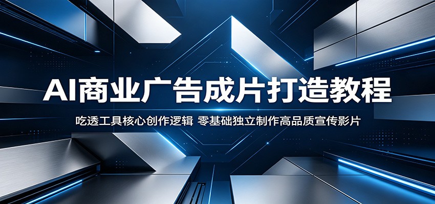 AI商业广告成片打造教程：吃透工具核心创作逻辑，零基础独立制作高品质宣传影片-MFXUI中国站
