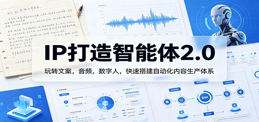 IP打造智能体2.0:玩转文案,音频,数字人,快速搭建自动化内容生产体系-MFXUI中国站