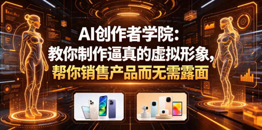 AI创作者学院:教你制作逼真的虚拟形象,帮你销售产品而无需露面【原创双语字幕】-MFXUI中国站