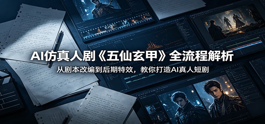 AI仿真人剧《五仙玄甲》全流程解析:从剧本改编到后期特效,教你打造AI真人短剧-MFXUI中国站