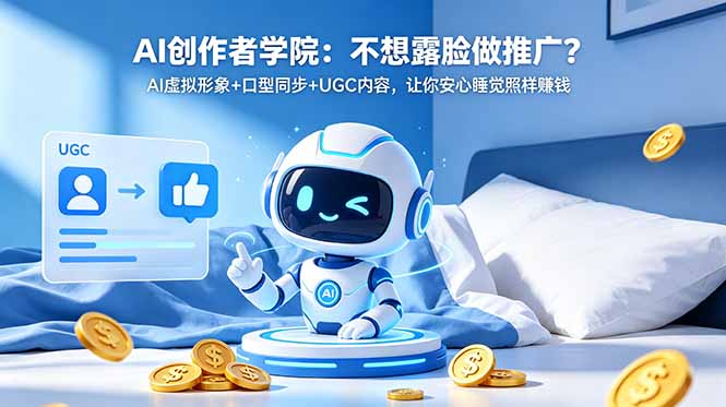 AI创作者学院:不想露脸做推广?AI虚拟形象+口型同步+UGC内容,让你安心睡觉照样赚钱-MFXUI中国站