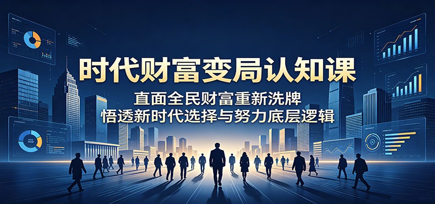 时代财富变局认知课：直面全民财富重新洗牌，悟透新时代选择与努力底层逻辑-MFXUI中国站
