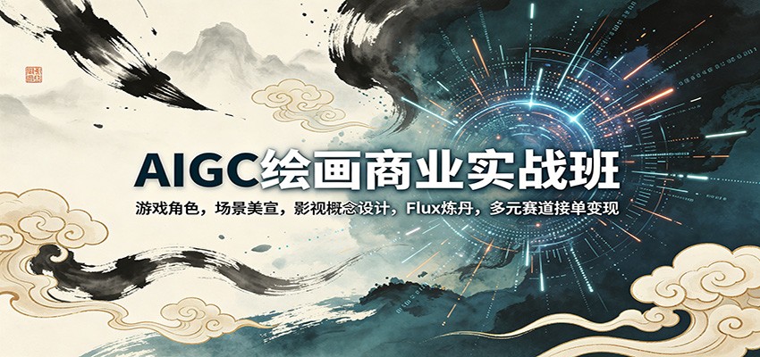 AIGC绘画商业实战班：游戏角色，场景美宣，影视概念设计，Flux炼丹，多元赛道接单变现-MFXUI中国站
