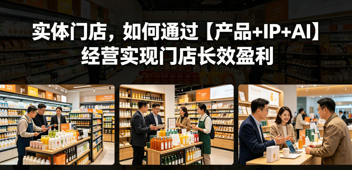 实体门店,如何通过【产品+IP+AI】经营实现门店长效盈利-MFXUI中国站