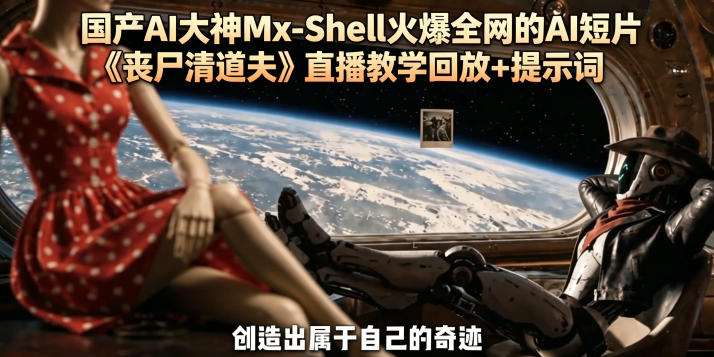 国产AI大神Mx-Shell火爆全网的AI短片《丧尸清道夫》直播教学回放+提示词-MFXUI中国站