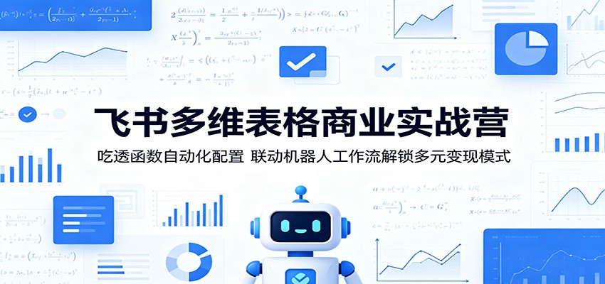 飞书多维表格商业实战营：吃透函数自动化配置，联动机器人工作流解锁多元变现模式-MFXUI中国站