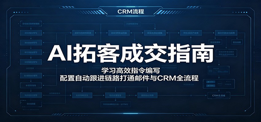 AI拓客成交指南：学习高效指令编写，配置自动跟进链路打通邮件与CRM全流程-MFXUI中国站