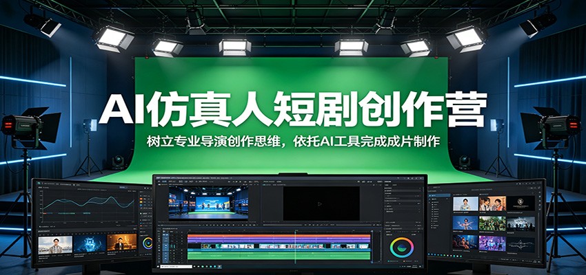 AI仿真人短剧创作营:树立专业导演创作思维,依托AI工具完成成片制作-MFXUI中国站