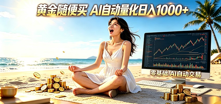 黄金随便买？AI自动外汇量化交易 在家当皇帝 日入1000+-MFXUI中国站