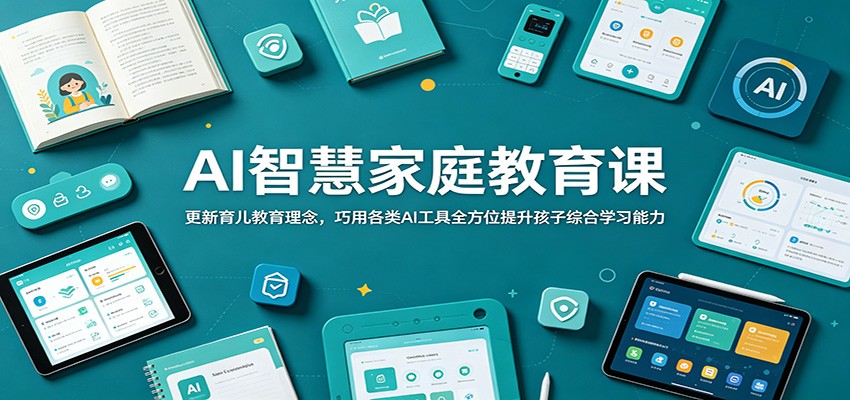 AI智慧家庭教育课:更新育儿教育理念,巧用各类AI工具全方位提升孩子综合学习能力-MFXUI中国站