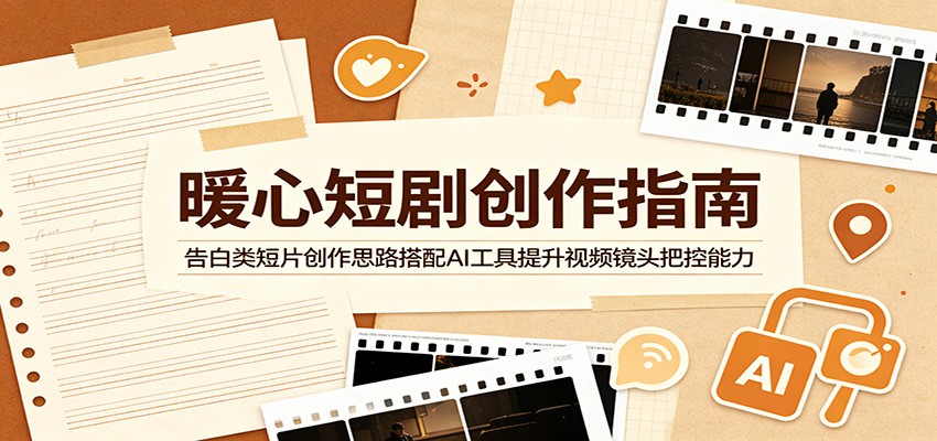 暖心短剧创作指南：告白类短片创作思路搭配AI工具提升视频镜头把控能力-MFXUI中国站