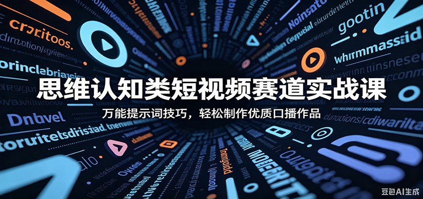 思维认知类短视频赛道实战课:万能提示词技巧,轻松制作优质口播作品-MFXUI中国站