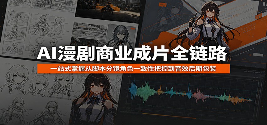 AI漫剧商业成片全链路：一站式掌握从脚本分镜角色一致性把控到音效后期包装-MFXUI中国站