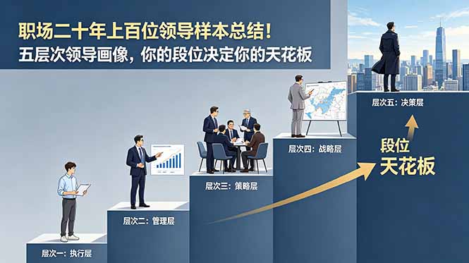 付费文章：职场二十年上百位领导样本总结！五层次领导画像，你的段位决定你的天花板-MFXUI中国站