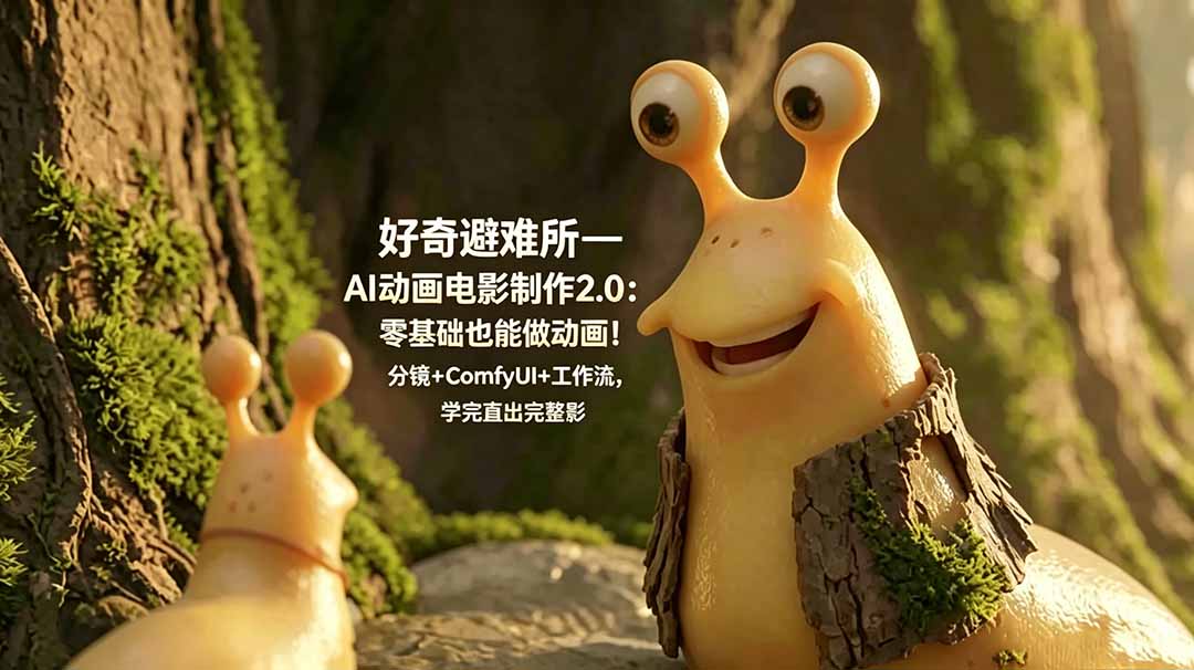 好奇避难所—AI动画电影制作2.0：零基础也能做动画！分镜+ComfyUI+工作流，学完直出完整影片-MFXUI中国站