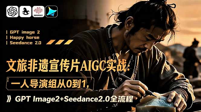 文旅非遗宣传片AIGC实战：一人导演组从0到1，GPT Image2+Seedance2.0全流程-MFXUI中国站
