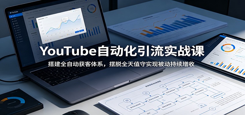 YouTube自动化引流实战课：搭建全自动获客体系，摆脱全天值守实现被动持续增收-MFXUI中国站