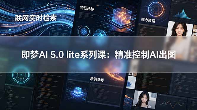 即梦AI 5.0 lite实战课：联网实时检索+特征迁移+指令遵循+示例参考，精准控制AI出图-MFXUI中国站