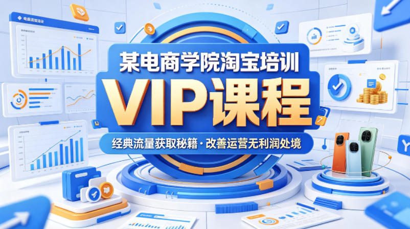 某电商学院淘宝培训VIP课程，各种经典有用的流量获取秘籍，改善运营产品没利润的处境(2026年6月)-MFXUI中国站