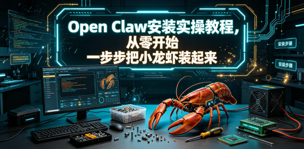 Open Claw安装实操教程，从零开始一步步一步步把小龙虾装起来-MFXUI中国站