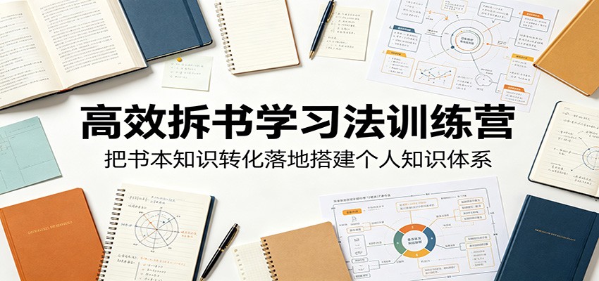 高效拆书学习法训练营，把书本知识转化落地搭建个人知识体系-MFXUI中国站