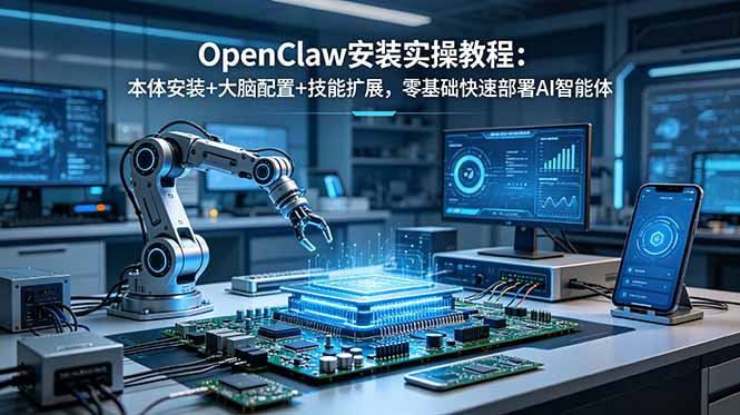 OpenClaw安装实操教程：本体安装+大脑配置+技能扩展，零基础快速部署AI智能体-MFXUI中国站