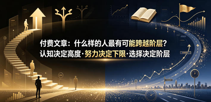 付费文章：什么样的人最有可能跨越阶层？认知决定高度·努力决定下限·选择决定阶层-MFXUI中国站