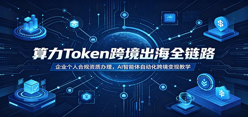 算力Token跨境出海全链路：企业个人合规资质办理，AI智能体自动化跨境变现教学-MFXUI中国站