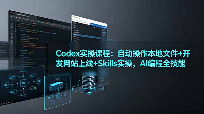 Codex实操课程：自动操作本地文件+开发网站上线+Skills实操，AI编程全技能-MFXUI中国站