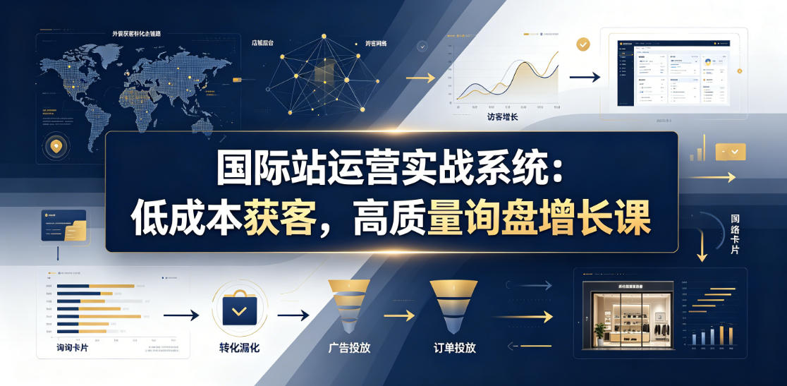 国际站运营实战系统：低成本获客，高质量询盘增长课(更新26年)-MFXUI中国站
