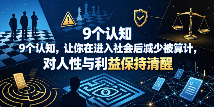 付费文章：9个认知，让你在进入社会后减少被算计，对人性与利益保持清醒-MFXUI中国站