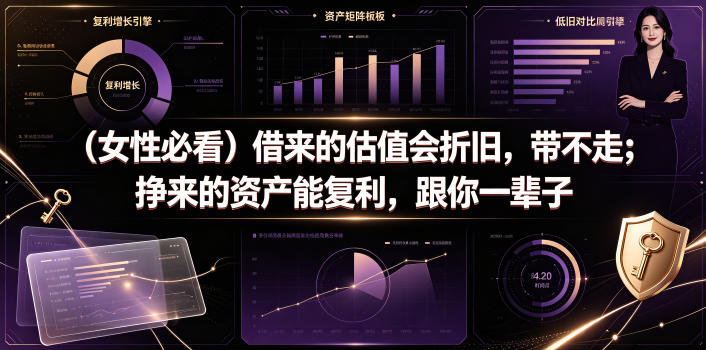付费文章：(女性必看)借来的估值会折旧，带不走；挣来的资产能复利，跟你一辈子-MFXUI中国站