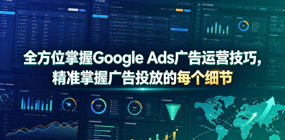 全方位掌握Google Ads广告运营技巧，精准掌握广告投放的每个细节【原创双语字幕】-MFXUI中国站
