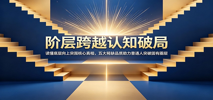 阶层跨越认知破局：读懂底层向上突围核心真相，五大稀缺品质助力普通人突破固有圈层-MFXUI中国站