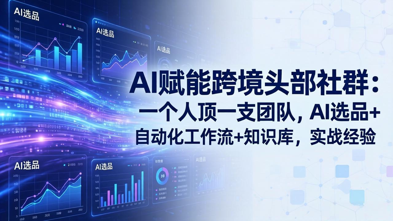 AI赋能跨境头部社群-更新6月：一个人顶一支团队，AI选品+自动化工作流+知识库，实战经验-MFXUI中国站