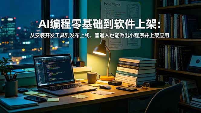 AI编程零基础到软件上架：从安装开发工具到发布上线，普通人也能做出小程序并上架应用商店-MFXUI中国站